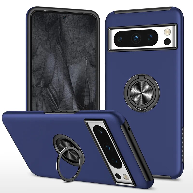 Armor Shockproof Case with Ring Stand For Google Pixel 8 Series - The Pixel Store