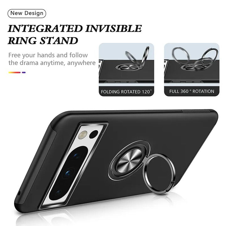 Armor Shockproof Case with Ring Stand For Google Pixel 8 Series - The Pixel Store