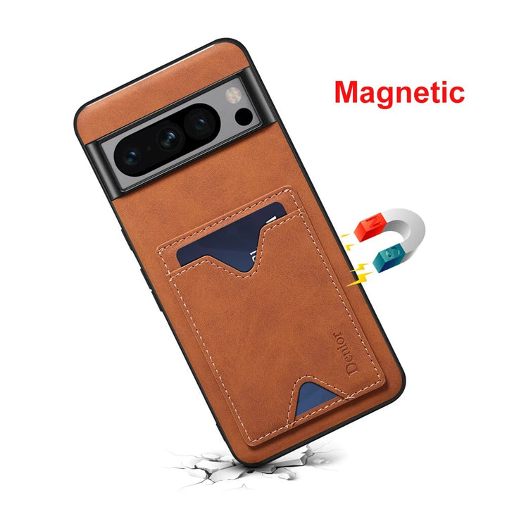 Leather Case with Card Wallet for Google Pixel 8 Series - The Pixel Store