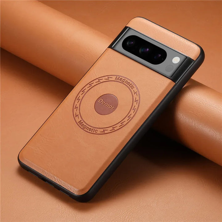 Magnetic Leather Case with Wallet For Google Pixel Series - The Pixel Store