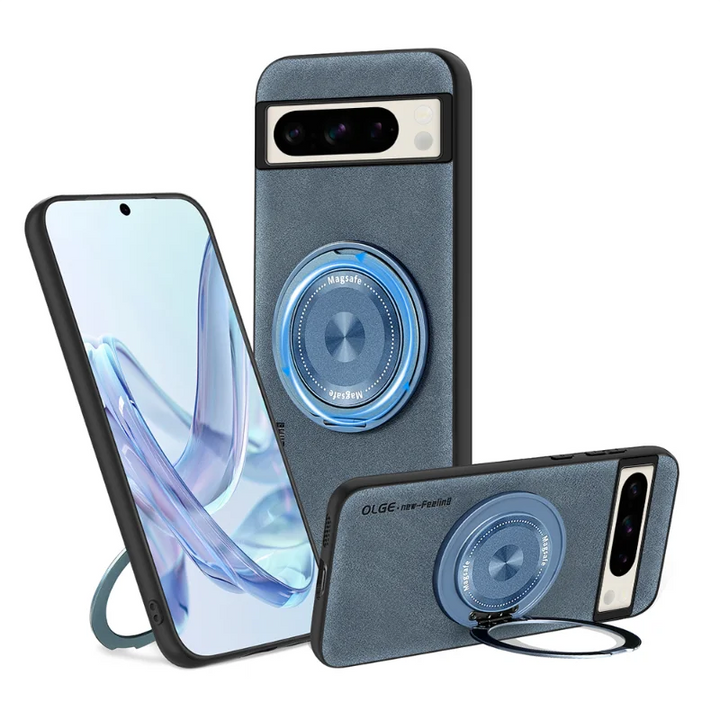 Leather Magnetic Case with Bracket - The Pixel Store