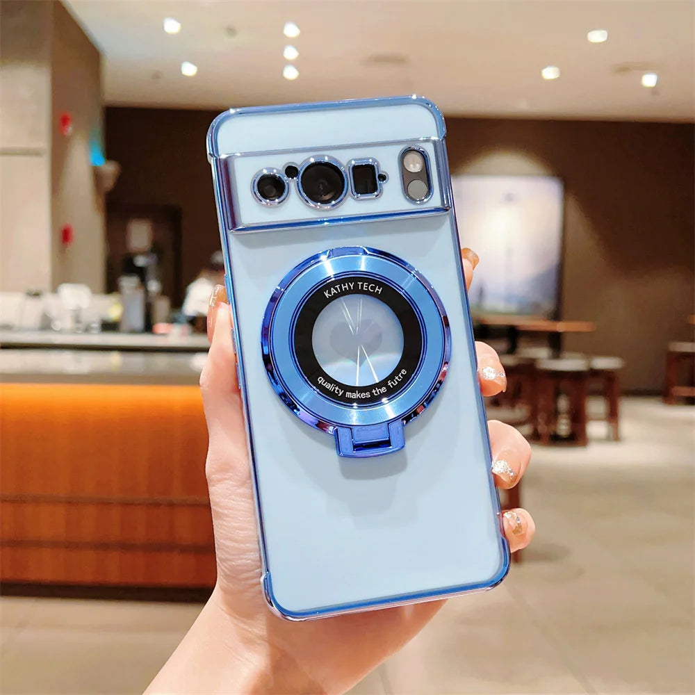 Shockproof Case with Magnetic Stand Holder For Google Pixel Series - The Pixel Store