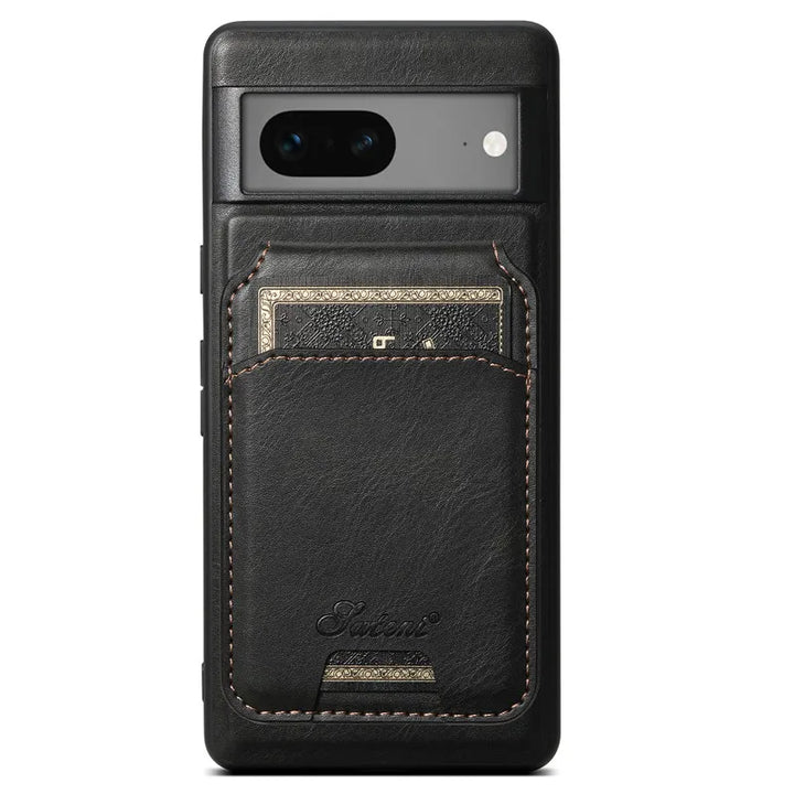 Magnetic Leather Case with Wallet For Google Pixel Series - The Pixel Store