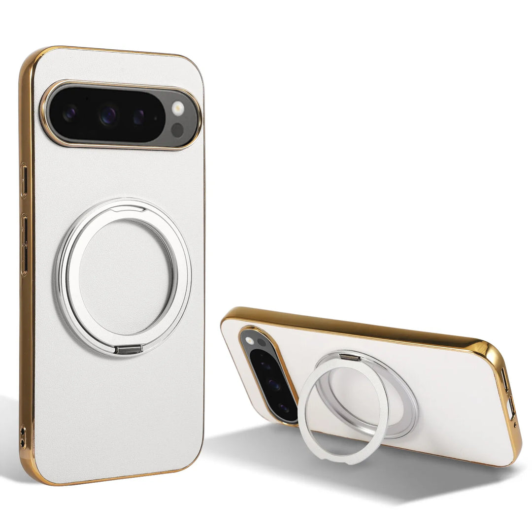 Magnetic Ring Leather Case for Google Pixel - The Pixel Store