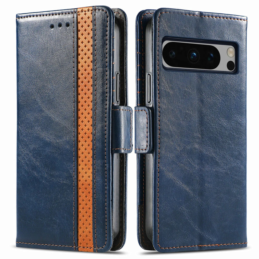 Premium Leather Case with Multifunction Wallet For Google Pixel 8 Series - The Pixel Store