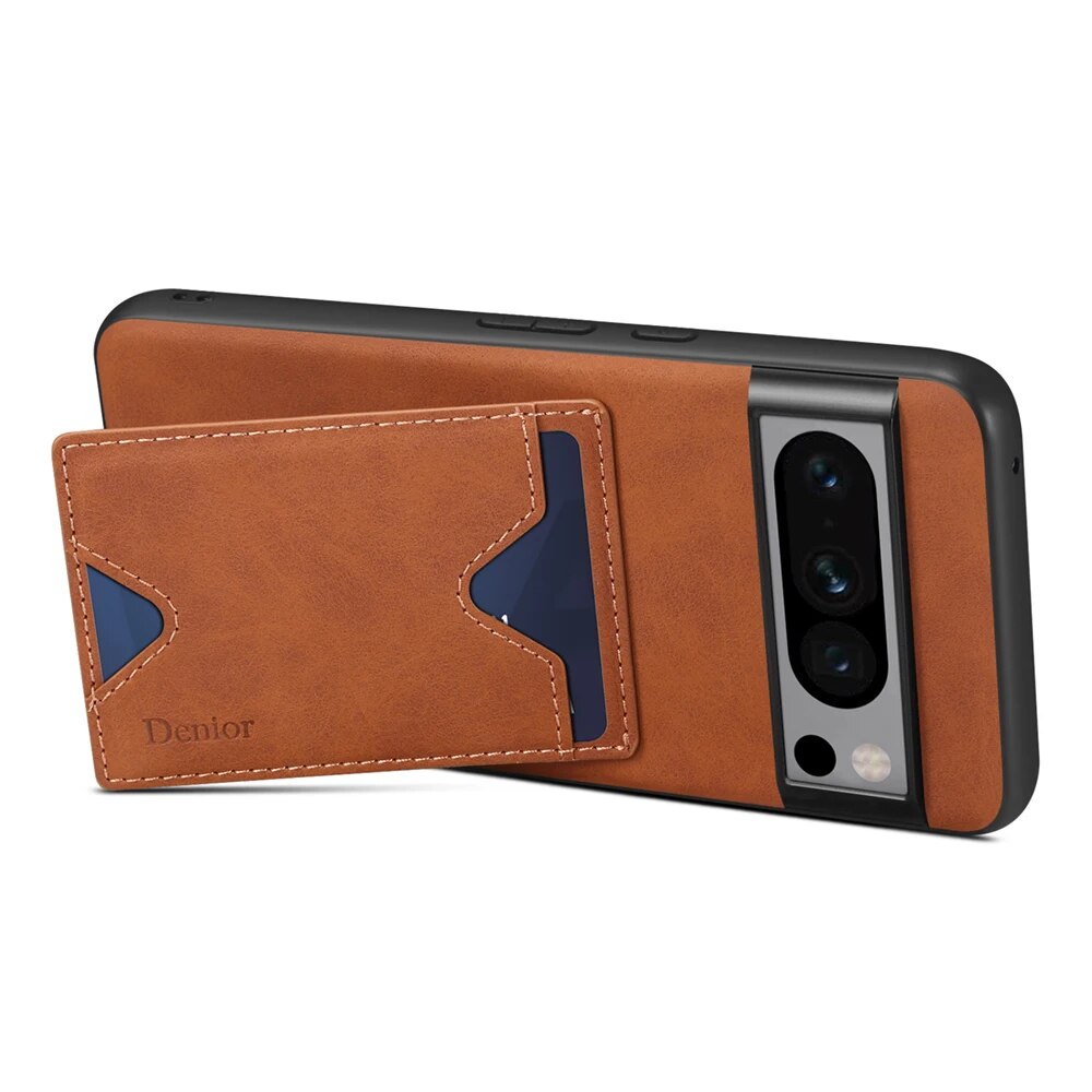 Leather Case with Card Wallet for Google Pixel 8 Series - The Pixel Store