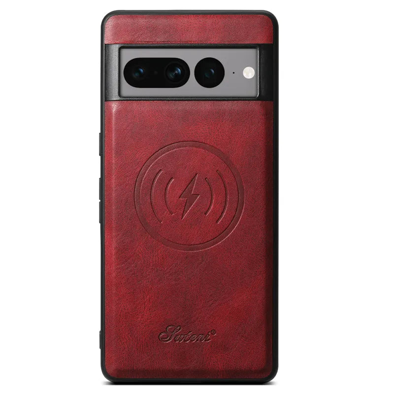 Magnetic Leather Case with Wallet For Google Pixel Series - The Pixel Store