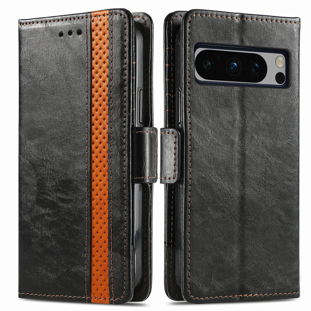 Premium Leather Case with Multifunction Wallet For Google Pixel 8 Series - The Pixel Store