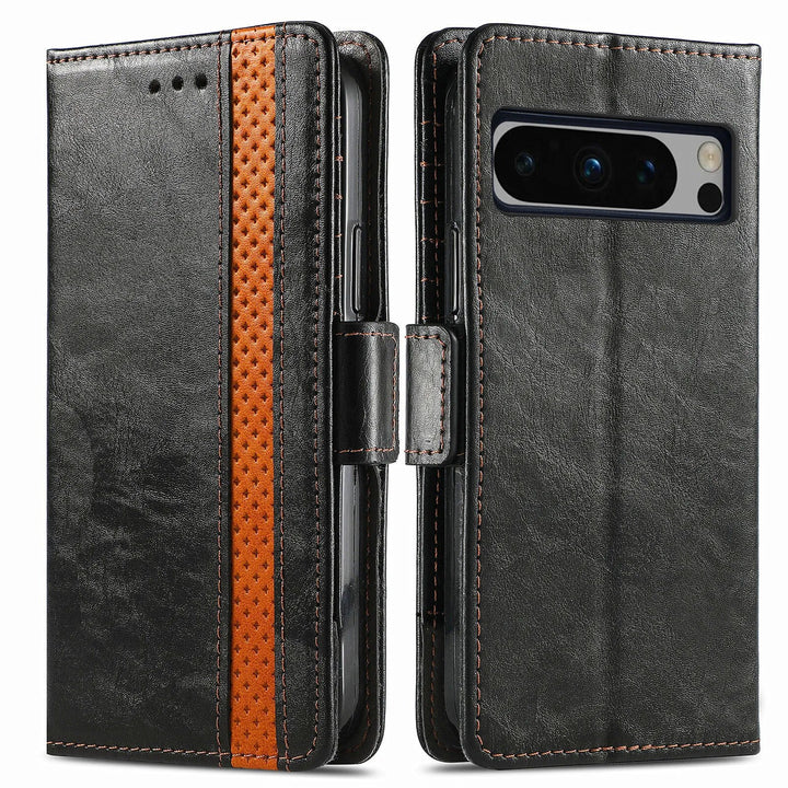 Premium Leather Case with Multifunction Wallet For Google Pixel 8 Series - The Pixel Store