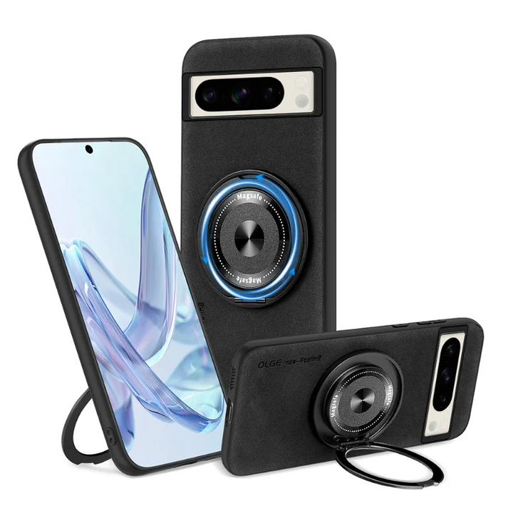 Leather Magnetic Case with Bracket - The Pixel Store