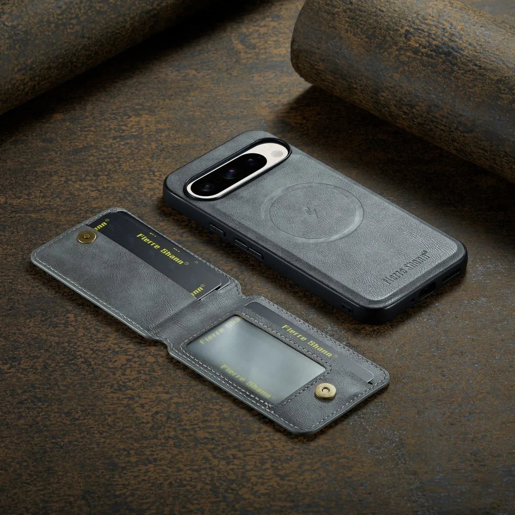 Leather Case with Wallet For Google Pixel 9 Series - The Pixel Store
