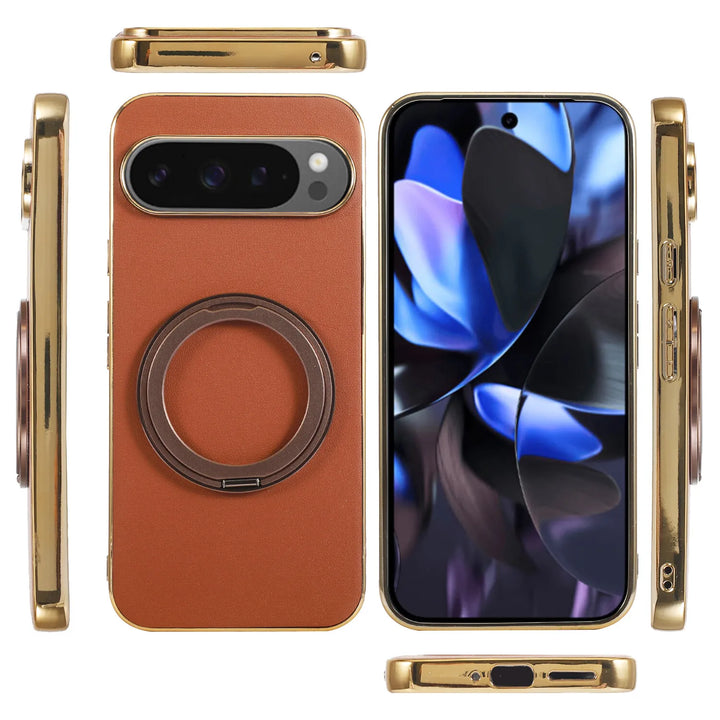 Magnetic Ring Leather Case for Google Pixel - The Pixel Store