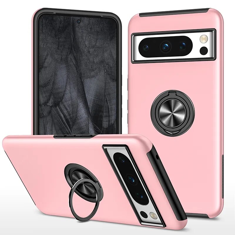 Armor Shockproof Case with Ring Stand For Google Pixel 8 Series - The Pixel Store