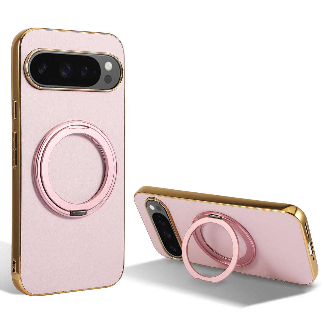 Magnetic Ring Leather Case for Google Pixel - The Pixel Store