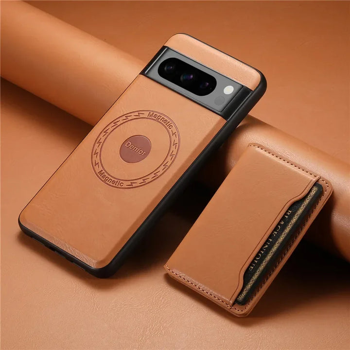 Magsafe Leather Case with Wallet For Pixel Series - The Pixel Store