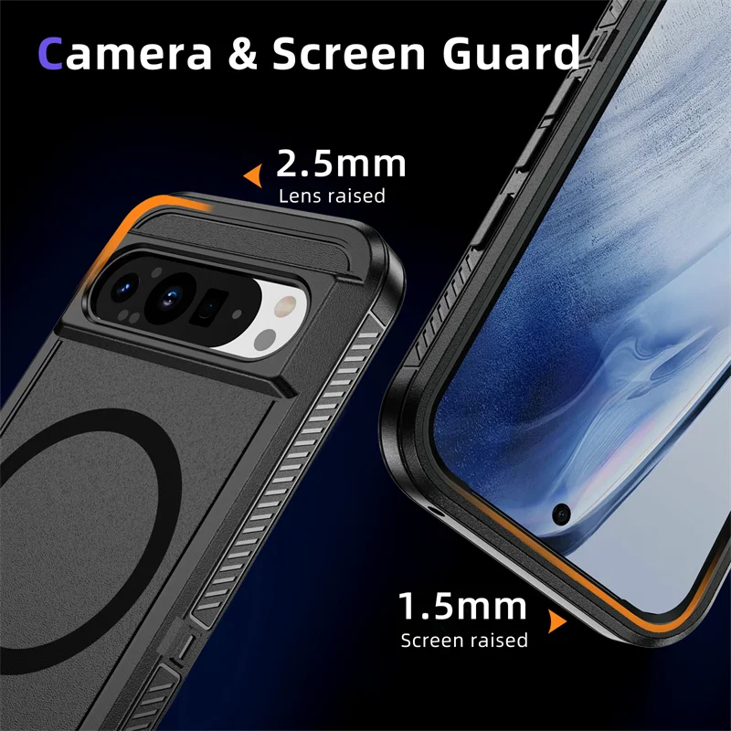 Magnetic Armor Case For Google Pixel Series - The Pixel Store