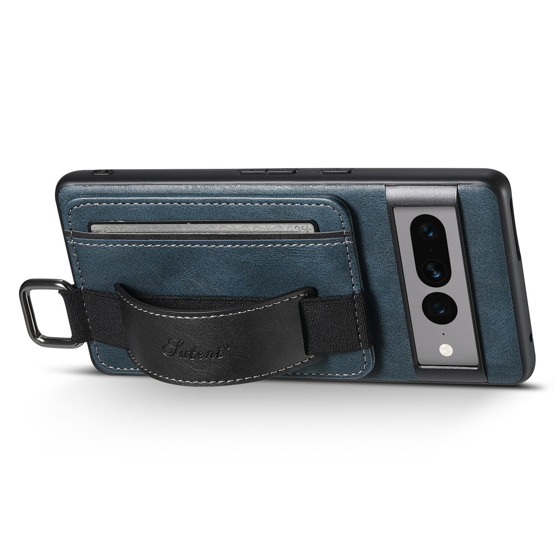 Leather Case With Bracket & Card Pocket For Google Pixel Series - The Pixel Store