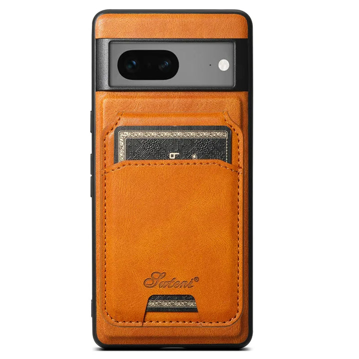 Magnetic Leather Case with Wallet For Google Pixel Series - The Pixel Store