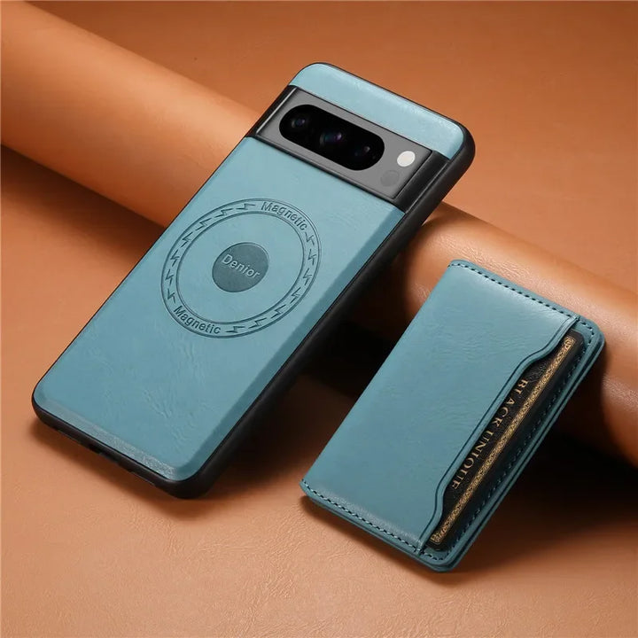 Magsafe Leather Case with Wallet For Pixel Series - The Pixel Store