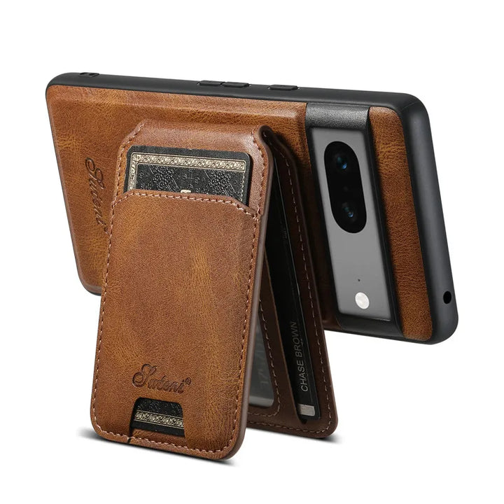 Leather Magsafe Case with Wallet For Pixel Series - The Pixel Store