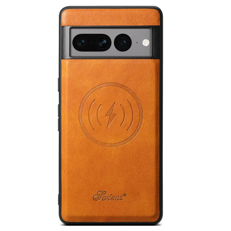 Magnetic Leather Case with Wallet For Google Pixel Series - The Pixel Store