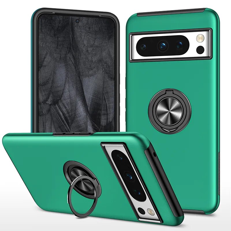 Armor Shockproof Case with Ring Stand For Google Pixel 8 Series - The Pixel Store