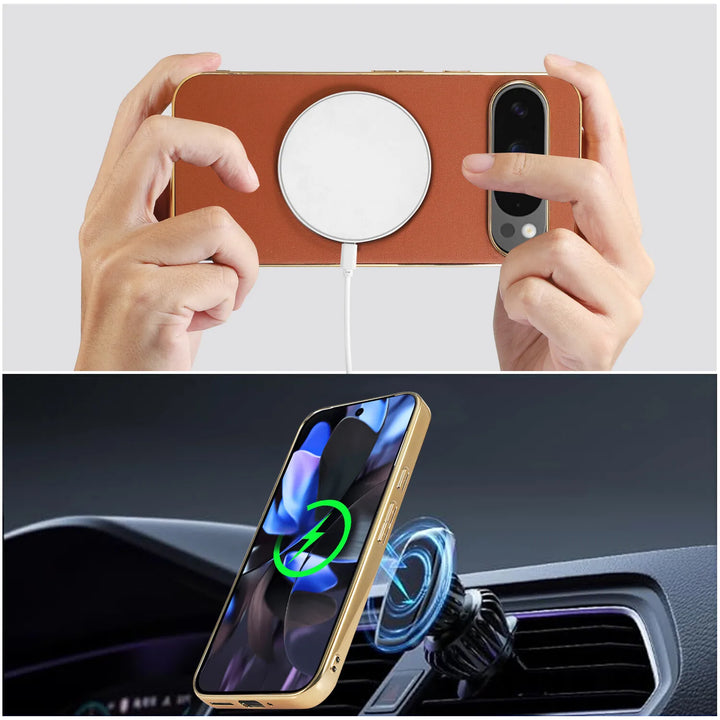 Magnetic Ring Leather Case for Google Pixel - The Pixel Store