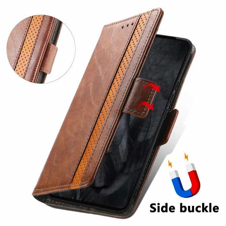 Premium Leather Case with Multifunction Wallet For Google Pixel 8 Series - The Pixel Store