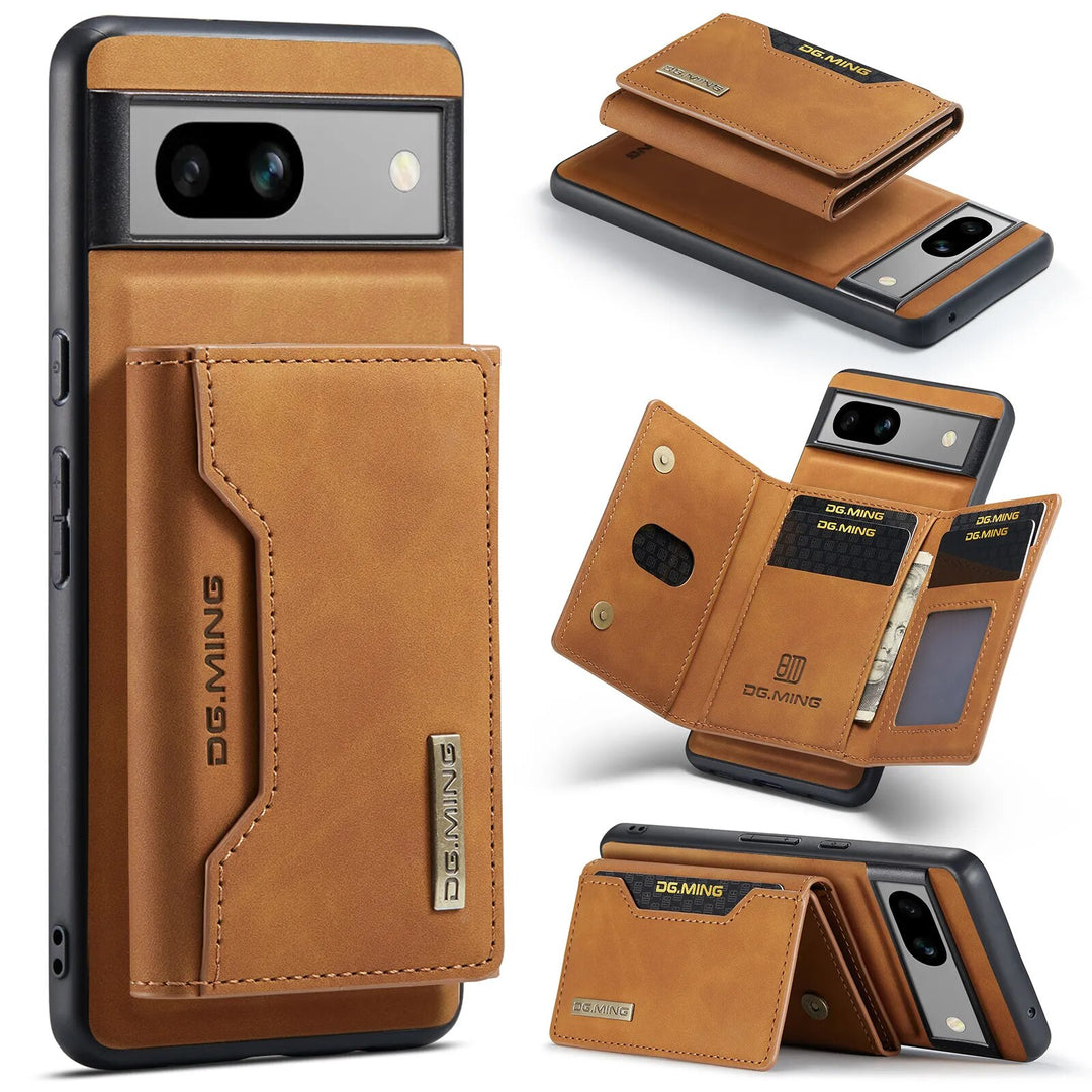 Detachable Magnetic Wallet Cards Solt Leather Case for Google Pixel 8 Series - The Pixel Store