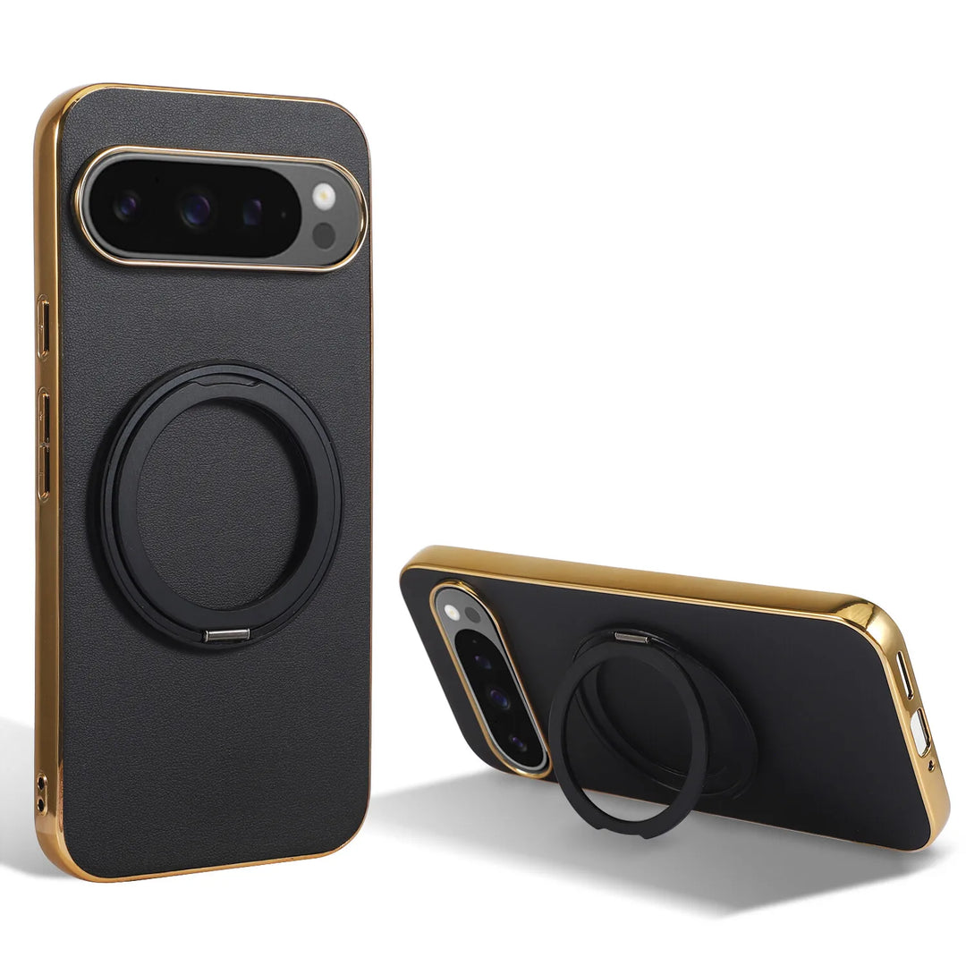 Magnetic Ring Leather Case for Google Pixel - The Pixel Store