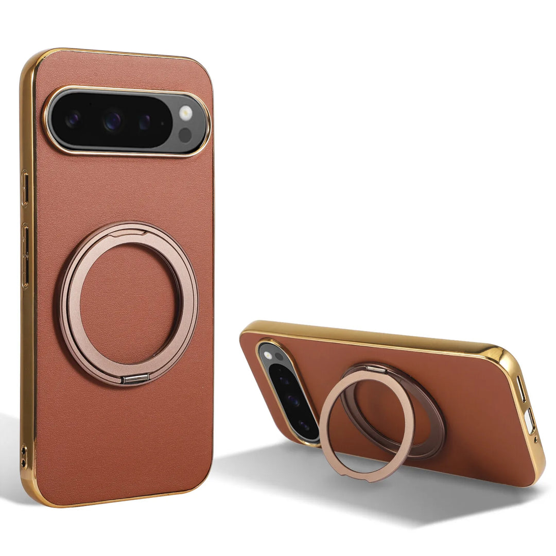Magnetic Ring Leather Case for Google Pixel - The Pixel Store