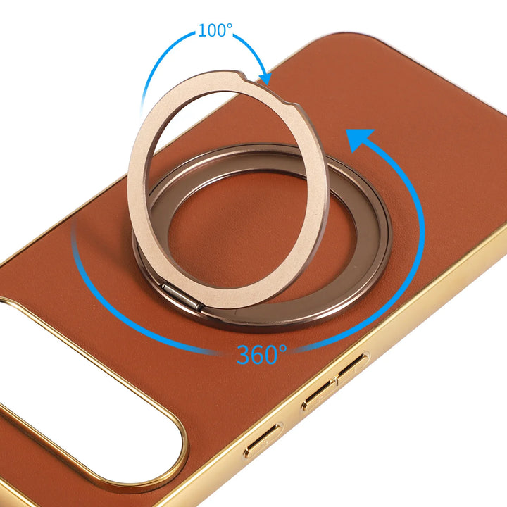 Magnetic Ring Leather Case for Google Pixel - The Pixel Store