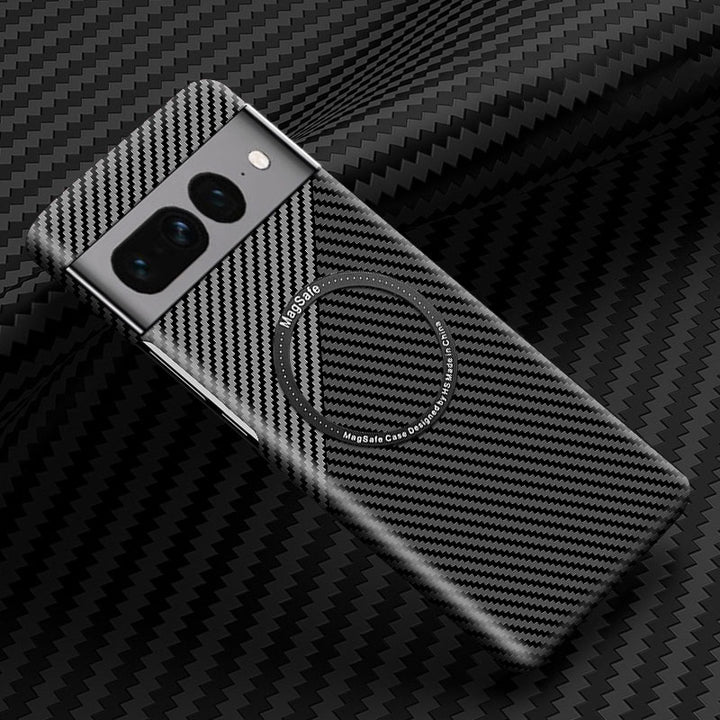 Wireless Carbon Fiber Phone Case For Google Pixel 7 - The Pixel Store