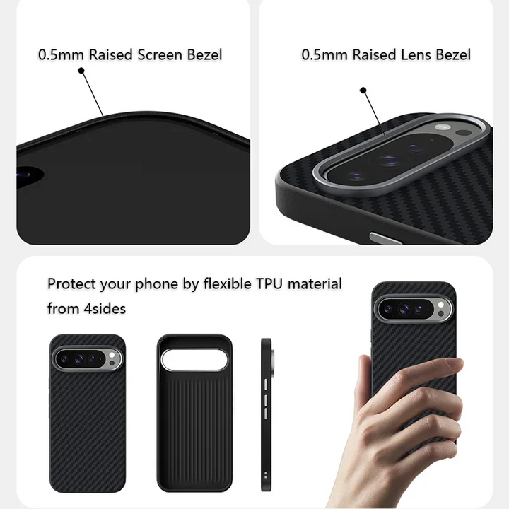Carbon Fiber Texture Case For Pixel Series - The Pixel Store