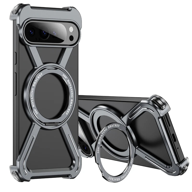 Metal Ring Kickstand Case