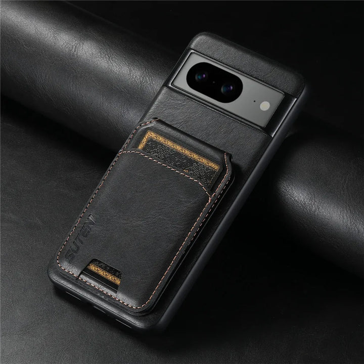 Leather Wallet Case with Card Holder for Google Pixel 8 Series - The Pixel Store