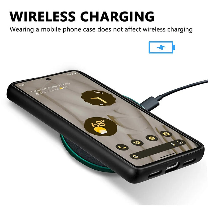 Magnetic Leather Wireless Charging Case For Google Pixel 8 Series - The Pixel Store