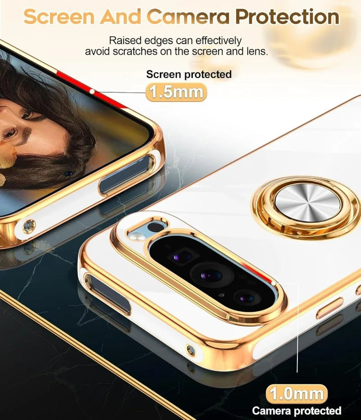 Luxury Plating Case with Ring Holder for Google Pixel Series - The Pixel Store