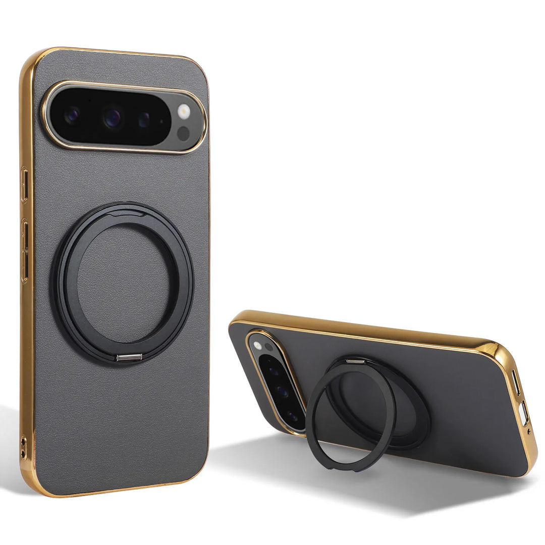 Magnetic Ring Leather Case for Google Pixel - The Pixel Store