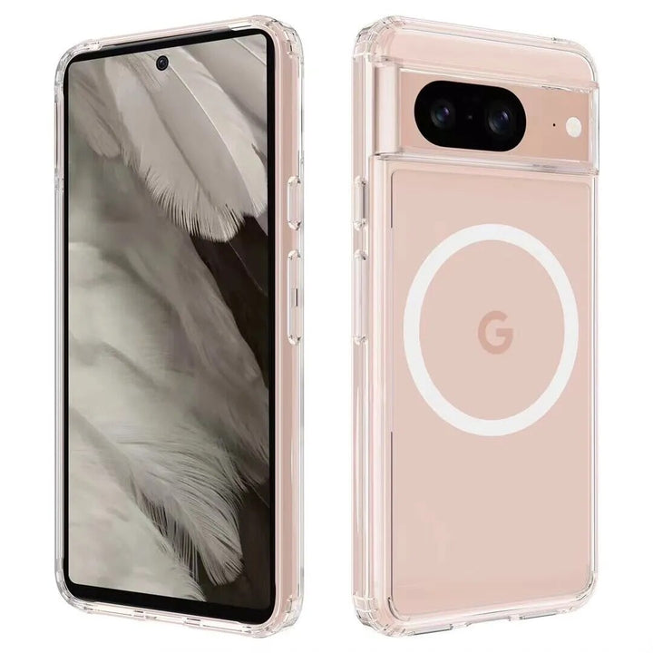 Transparent Magnetic Wireless charging Case For Google Pixel 8 Series - The Pixel Store