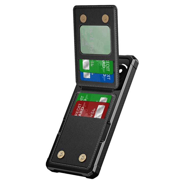 Leather Case with Magnetic Card Slot For Google Pixel 9 Series - The Pixel Store