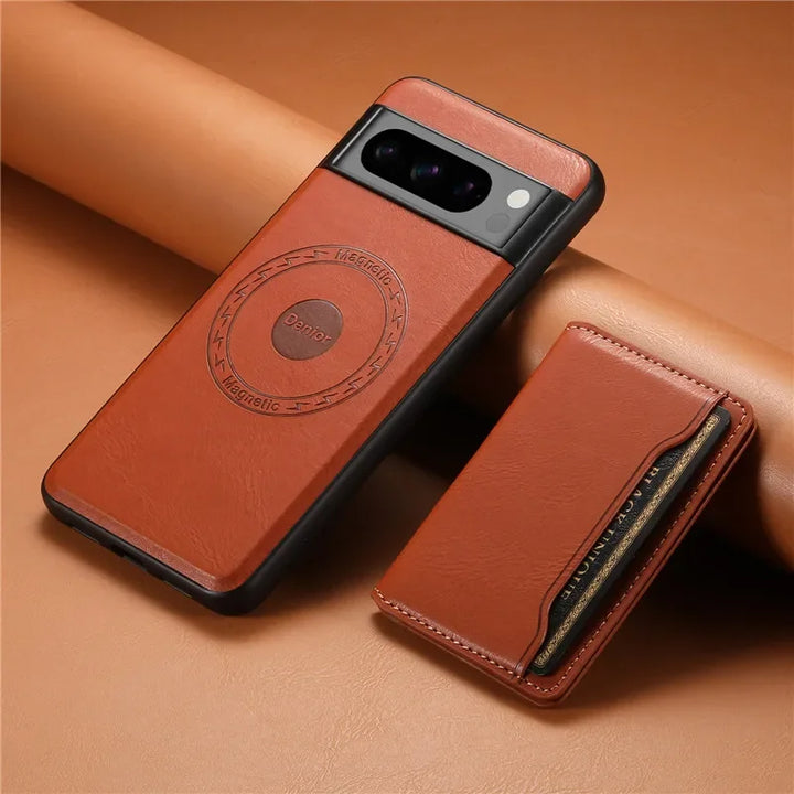Magsafe Leather Case with Wallet For Pixel Series - The Pixel Store