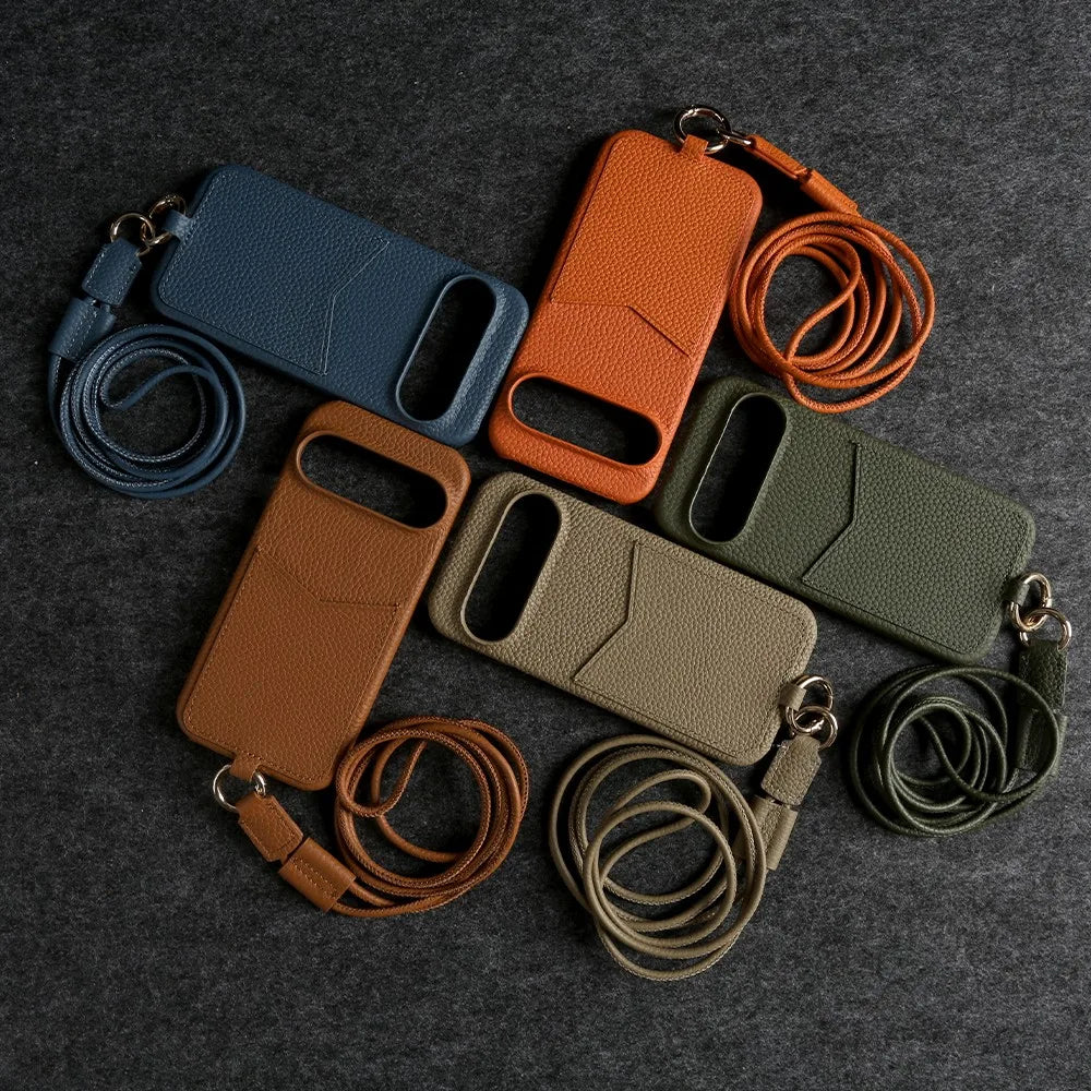 Crossbody Leather Case with Card Holder For Pixel Series - The Pixel Store