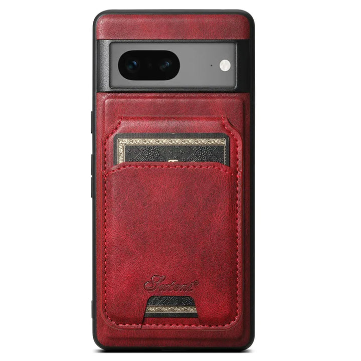 Magnetic Leather Case with Wallet For Google Pixel Series - The Pixel Store
