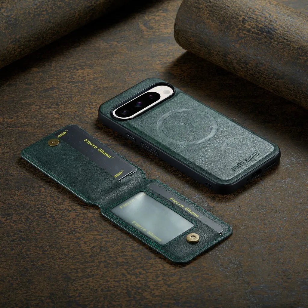 Leather Case with Wallet For Google Pixel 9 Series - The Pixel Store