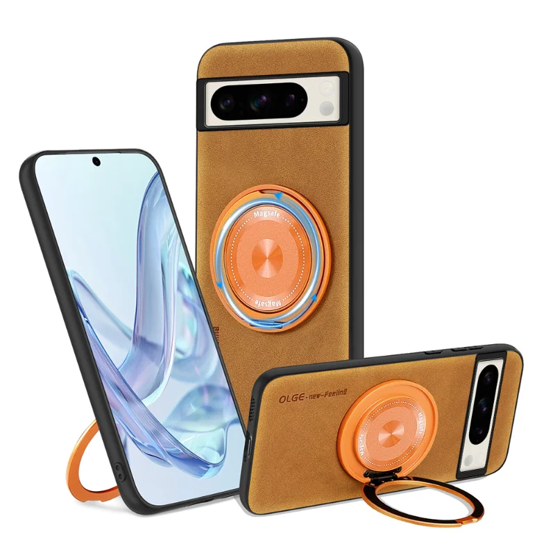 Leather Magnetic Case with Bracket - The Pixel Store