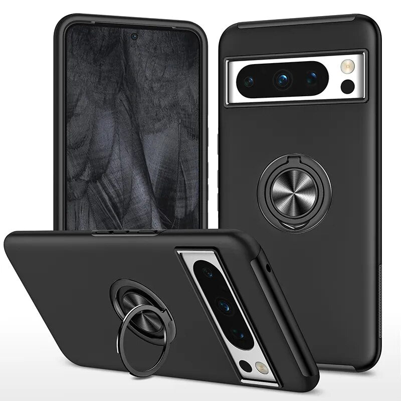 Armor Shockproof Case with Ring Stand For Google Pixel 8 Series - The Pixel Store