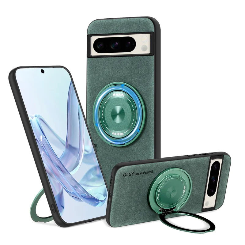 Leather Magnetic Case with Bracket - The Pixel Store