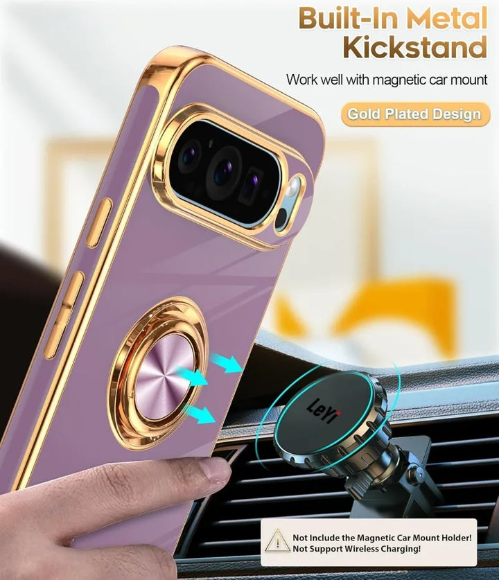 Luxury Plating Case with Ring Holder for Google Pixel Series - The Pixel Store