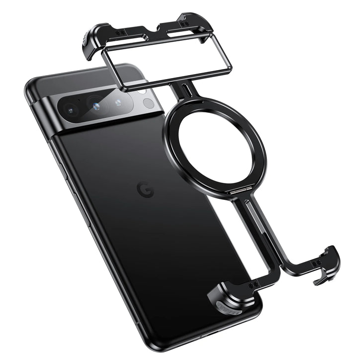 Shockproof Metal Case with Magnetic Ring Stand For Google Pixel 8 Series - The Pixel Store
